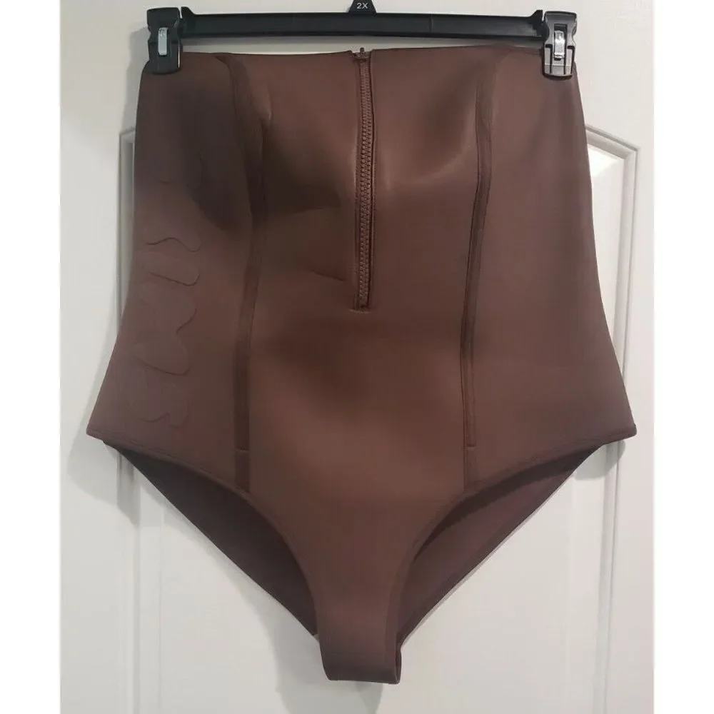 SKIMS Rubberized‎ Scuba Swim Strapless One Piece NWT Size 3X